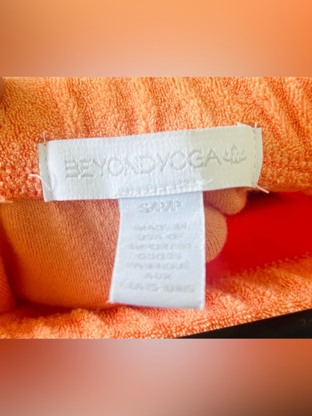 Beyond Yoga Women's Orange Terry Cloth Tropez Jumpsuit Size: Small - Picture 7 of 8